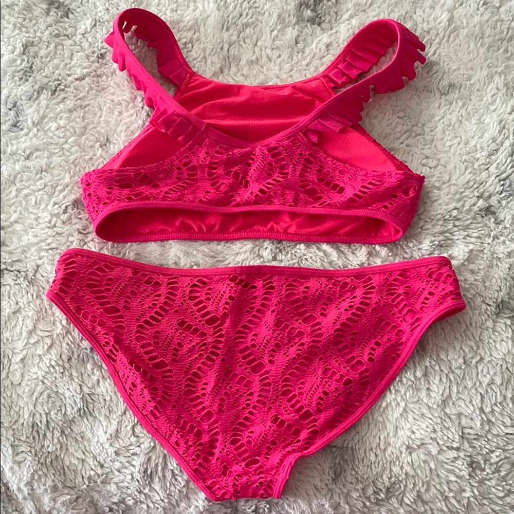 Aerie Crochet Pink Bikini - Picture 3 of 4
